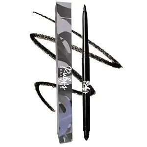 Ruby'S Organics Kohl Eyeliner Smoked Black - 3 In 1 Brow Filler + Kajal + Eyeliner - With In-Built Smudger, Extra Smooth - Organic Eye Makeup, 0.35g Matte Finish