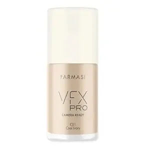 Farmasi Vfx Pro Liquid Foundation, Full Coverage, 01 Cool Ivory, 1 Fl Oz
