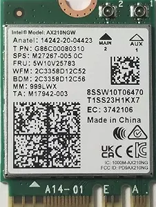Intel ax210.Ngwg With Vpro, Bluetooth 5.2 Wireless Network Adapter Card Wi-Fi 6e