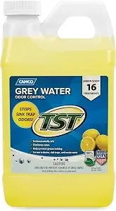Camco Tst Rv Grey Water Odor Control - Lemon Scent - 64oz - Made In The Usa