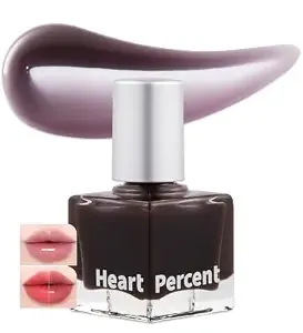 Heart Dot On Mood Top Coating Lip Plumper, High-Shine Glossy Finish Tone Down Color & Mood Changing Lip Gloss 03