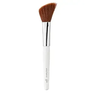 E.L.F. Angled Bronzing Brush, Three-In-One Face Makeup Brush For Blush, Bronzer & Other Multi-Purpose Powders, Vegan & Cruelty-Free