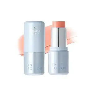 Into You Cream Blush Stick Water Blurring, 5 In 1 Multi-Purpose Makeup Balm Stick, Hydrating Blush Tint For Cheeks & Eyes, Lightweight, Long Wearing, Easy To Apply & Blend, bs01