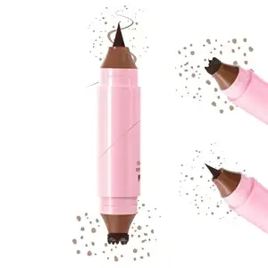 Dual‑Ended Freckle Stamp Pen, Realistic Faux Freckles, Light Brown