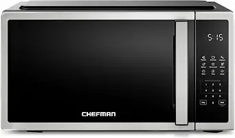 Chefman Compact Countertop Microwave, 0.7 Cu Ft, 700w, Stainless