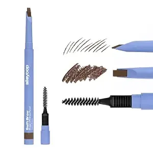 Alleyoop Swift Brow Shape + Fill Eyebrow Pencil, Sharpener, Dark Brown