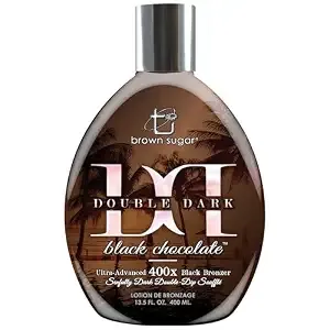 Brown Sugar Double Dark Black Chocolate 400x Tanning Lotion, 13.5 Fl Oz