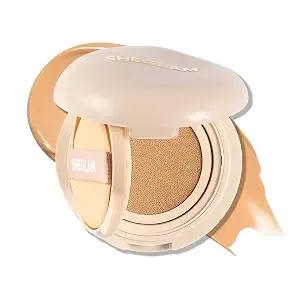 Sheglam Lock & Go Long-Lasting Cushion Foundation Soft Matte Weightless Waterproof For Flawless Base Makeup-Sand