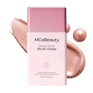 Mcobeauty Super Glow Blush Drops - Blush Pink - Liquid Cheek Color Tint