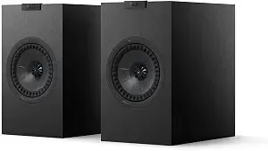 Kef q1 Meta Bookshelf Speakers (Pair, Black) - Passive 2-Way Hifi Bookshelf Speaker With Uni-Q Driver Array For Home Stereo & Audiophile Sound