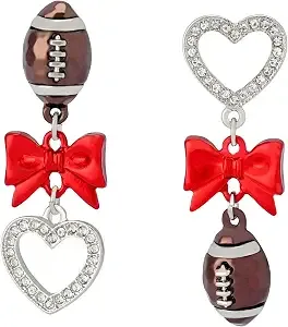 Betsey Johnson Women'S Kick Off Football Mismatch Earrings