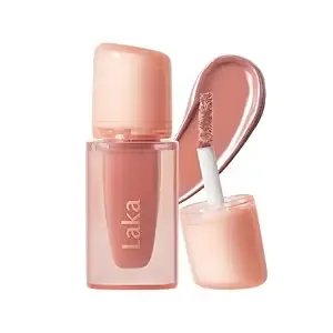Laka Jelling Nude Gloss Mini, 1.9g/0.07oz, Sheer Hydrating Lip Oil With No Stain, Non-Sticky, Nourishing Gloss For A Glowy Look, K-Beauty (#311 Nudyring)
