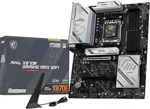 Msi Mag x870e Gaming Max Wifi Motherboard, Atx - Supports Amd Ryzen 9000/8000 / 7000 Processors, am5 - ddr5 Memory Boost (Up To 8200+ Mt/S Oc), Pcie 5.0 x16, M.2 gen5, Wi-Fi 7, 5g Lan