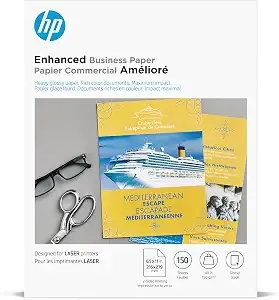 Hp Enhanced Business Paper, Glossy, 8.5x11 In, 40 Lb, 150 Sheets, Works With Laser Printers (q6611a)