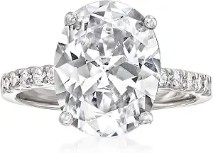 Ross-Simons 6.00 Ct. T.W. Cz Ring In Sterling Silver