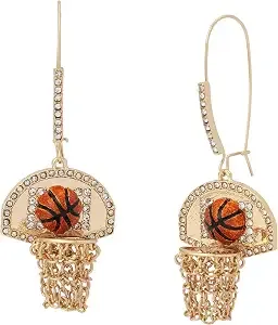 Betsey Johnson Jewelry Women'S Basketball Dangle Earrings