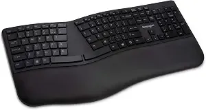 Kensington Pro Fit Ergonomic Wireless Keyboard, Bluetooth - Black (k75401us)