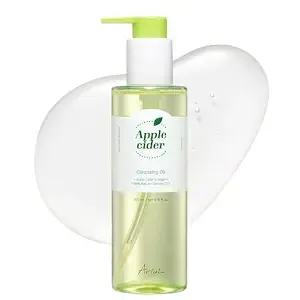 Ariul Apple Cider Cleansing Oil – Gentle Makeup Remover With Apple Cider Vinegar, Deep Pore Cleansing Facial Oil With Hydrating Botanical Oils, Korean Facial Cleanser (200 Ml / 6.76 Fl Oz)
