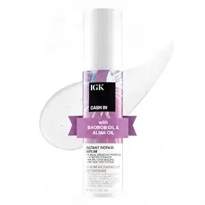Igk Cash In Instant Repair Hair Serum, Split End + Heat Protection, 1.7 Oz