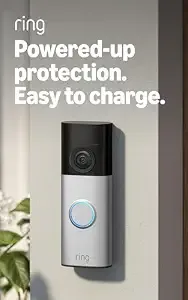 Ring Battery Doorbell 2k Plus (Newest Model), Retinal 2k With Wide-Angle Video, Up To 6x Enhanced Zoom, Night Vision, And Quick Release Battery Pack, Nickel Silver