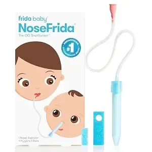 Frida Nosefrida Snotsucker Nasal Aspirator For Baby, 4 Hygiene Filters