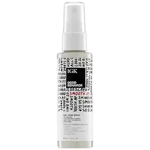 Igk Good Behavior 4-In-1 Prep Spray, Heat Protectant, Travel 2 Oz