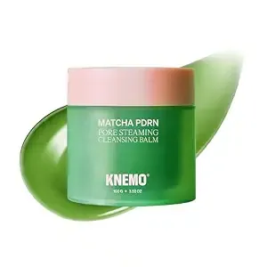 Knemo Matcha Pdrn Thermal Cleansing Balm – Warming Pore Detox & Makeup Remover, Strengthening Matcha & Rice Milk Formula, Gentle Double Cleanser For Soft, Glowing Skin