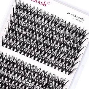 Individual Lashes 240pcs Cluster Lashes 30d+40d Diy Eyelash Extension D Curl 0.07 Natural Individual Lash Extensions False Eyelashes At Home (30d+40d-0.07d, 14mm)
