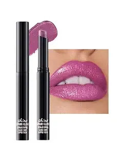 Mauve Lipstick For Women, Metallic Shimmer Lip Gloss Makeup Long Lasting