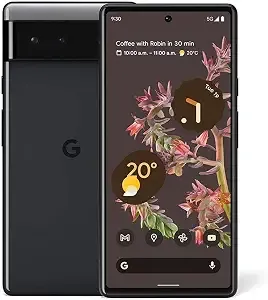 Google Pixel 6 5g, 128gb, Stormy Black - Unlocked (Renewed)