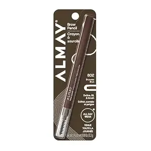 Almay Brow Pencil With Spoolie Brush, 802 Brunette