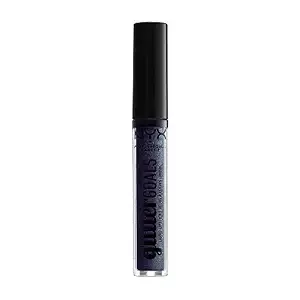 Nyx Professional Makeup Glitter Goals Liquid Lipstick - Oil Spill (Black With Blue And Purple Glitter)