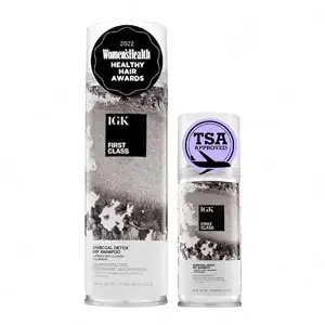 Igk First Class Charcoal Detox Dry Shampoo For Oily Hair, 6.3 Oz, Pack Of 2