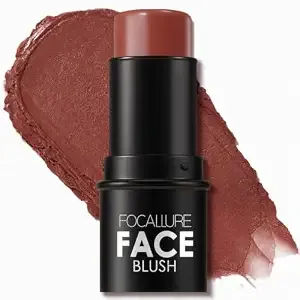 Focallure Cream Blush Makeup,Buildable Blush Stick For Cheeks,Matte And Dewy Finish,Long Wearing,Easy Application,Lightweight Multi Stick (bb01)