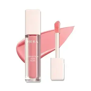 Hera Reflection Liquid Blush #227 Dolly Peach 7.5g – Glass Skin Glow, Hydrating Serum Formula With 70% Skincare Ingredients, Buildable Radiance, Sheer Color, Korean Makeup