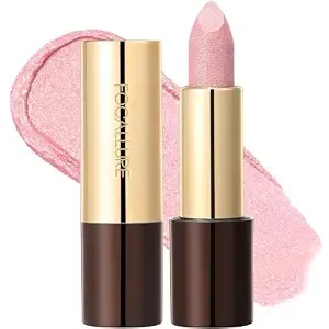 Focallure Metallic Lipstick - Sparkle Glitter Finish, Light Pink