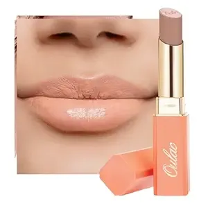 Oulac Nude Lipsticks For Women, Peach Matte Lip Stick, Full Coverage Lip Color, Satin Matte Finish, Cream Texture, Hydrating, Infused With Hyaluronic Acid, Vegan & Clean Beauty 4g sg02 Bodylicious