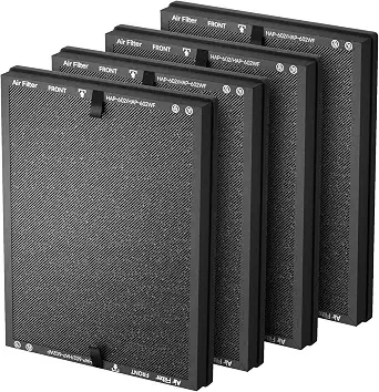 4 Packs hap602 Replacement Filter Compatible With Ecoself hap602 hap602wf Air Cleaner Purifier, 3-In-1 Filtration Of Pre-Filter & Activated Carbon Filter