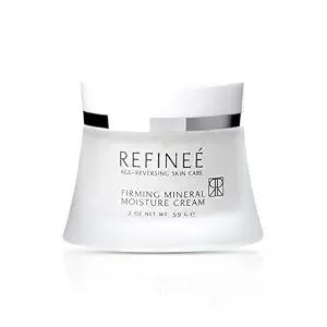 Refineé Face Moisturizer Mineral Cream With Peptides And Rosehip (2oz), Firming Light Weight Anti-Aging Anti-Oxidant Vitamin-Filled Face Moisturizer For All Skin Types, Hydrates & Firms Skin
