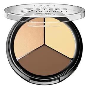 Nyx Professional Makeup 3 Steps To Sculpt, Face Sculpting Contour Palette - Light