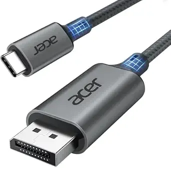 Acer Usb C To Displayport Cable 6.6 Ft (4k@60hz 2k@165hz) For Laptop