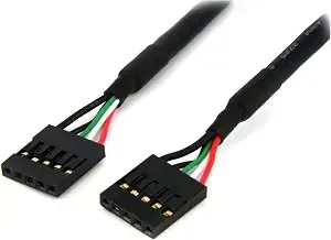 Startech usbint5pin Internal 5 Pin Usb Idc Motherboard Header Cable (1.5 Feet), Black
