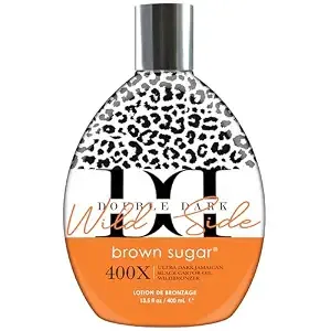 Brown Sugar Double Dark Wild Side 400x Tanning Lotion, 13.5 Fl Oz