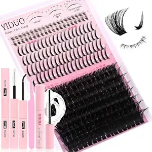 Yiduo 100d Lash Clusters Kit With Spikes And Bottom Diy Lash Extensions Kit