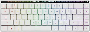 Asus Rog Falchion Rx Low Profile Wireless Gaming Keyboard – 65% Compact Tkl, Tri-Mode Connectivity, Rog Rx Red Optical Switches, Rgb, Touch Panel, Keyboard Cover, Pc/Mac Support - White
