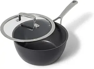 Sur La Table Classic Hard Anodized Ceramic Nonstick Saucepan, Aluminum