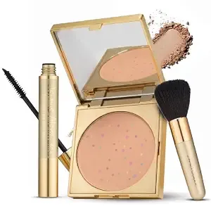 Magic Minerals Powder Foundation 4pc Set By Jerome Alexander - Medium