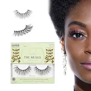 Kiss The Muses, False Eyelashes, 'Empress', 16mm, Includes 1 Pair, Easy To Apply, Reusable Lash Clusters