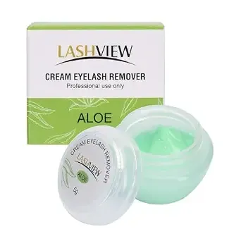 Lashview Eyelash Extension Remover Gel, Light Aloe Flavor Gel,Eyelash Adhesive Remover, Professional Eyelash Extensions Remover For Salon,5g
