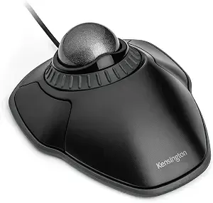 Kensington Orbit Trackball Mouse With Scroll Ring (k75327ww), Black-Grey